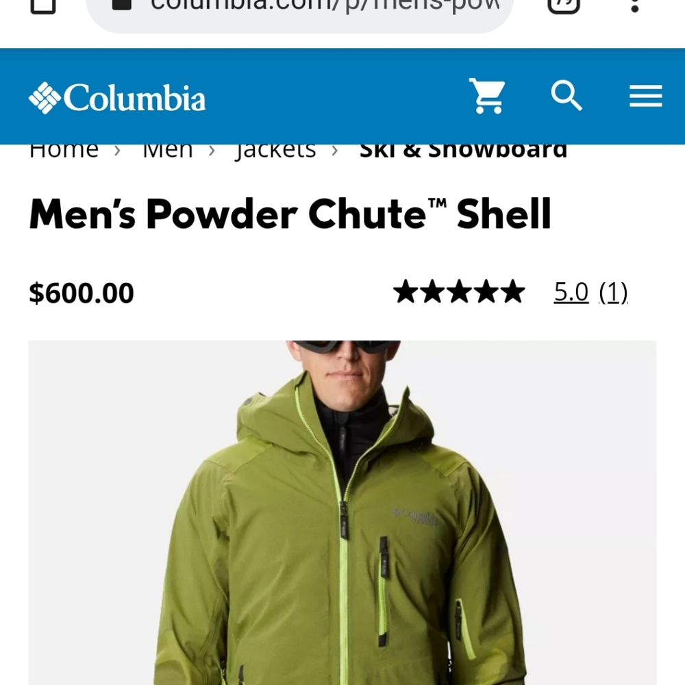 Columbia Powder Chute Shell - Picture 6 of 6